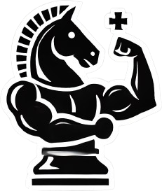 Knight with big biceps